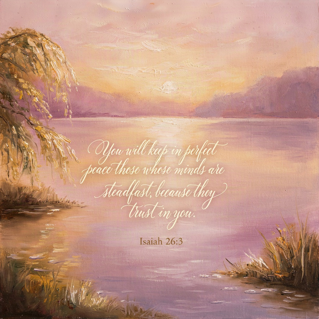"You will keep in perfect peace those whose minds …