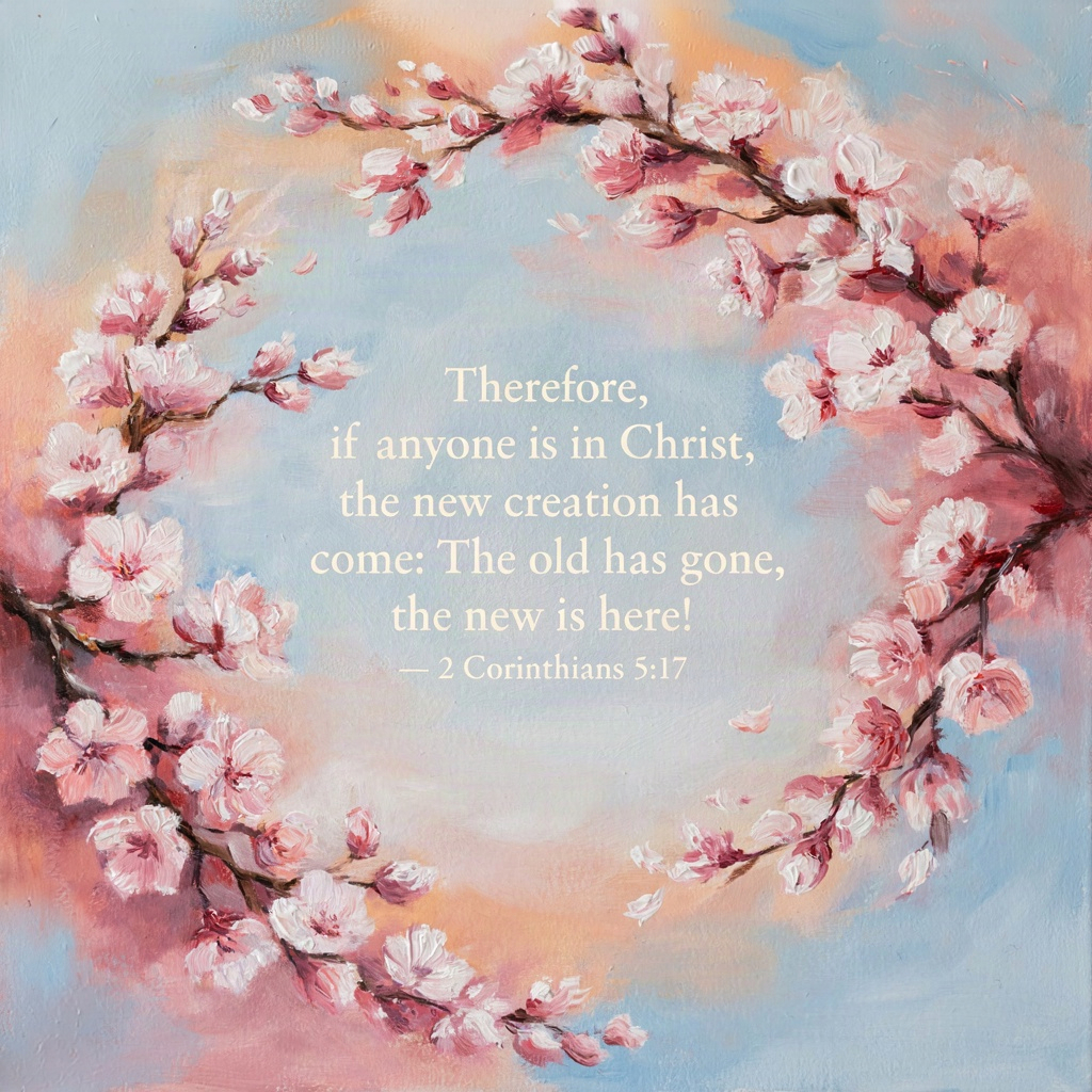 "Therefore, if anyone is in Christ, the new creati…