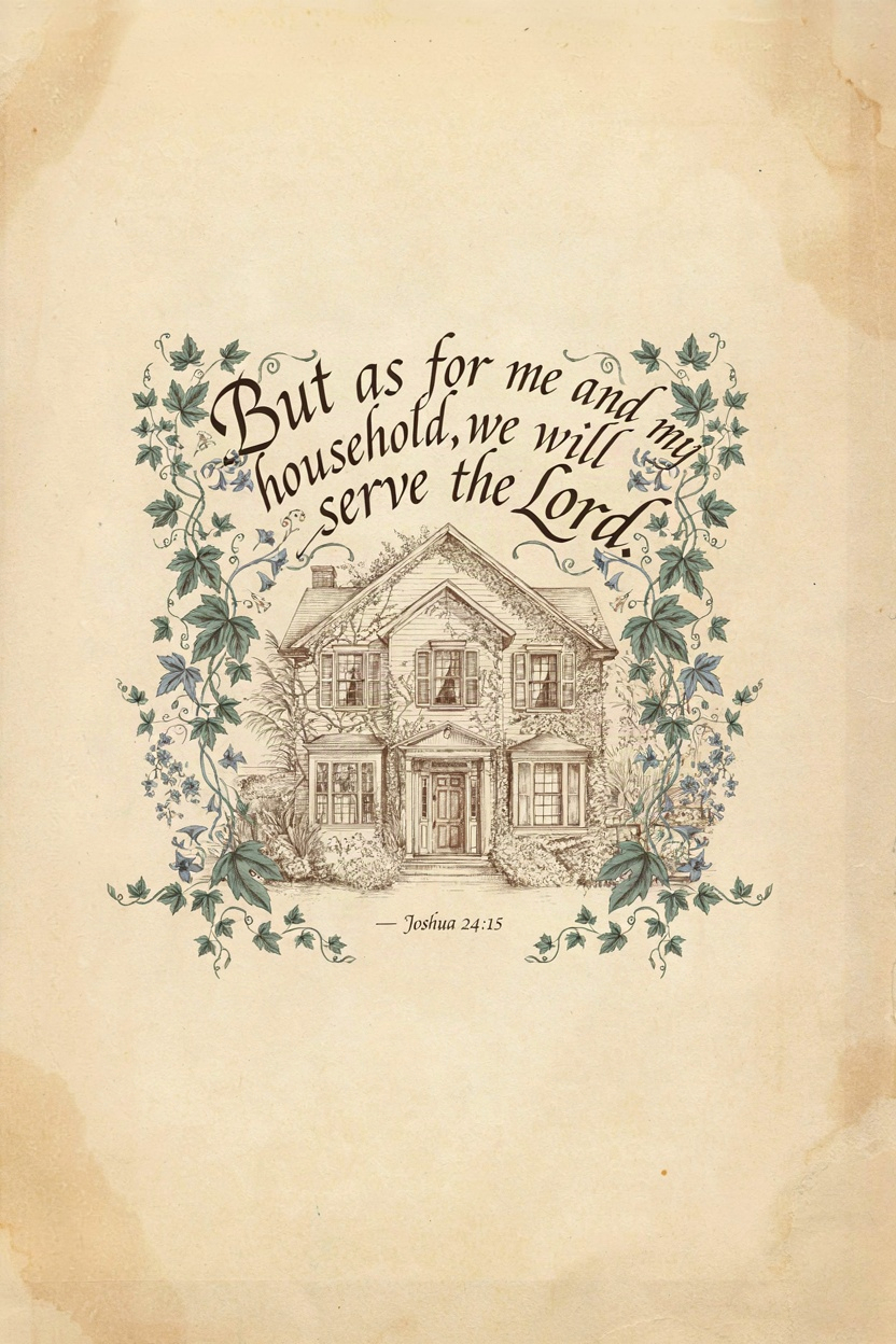 "But as for me and my household, we will serve the…