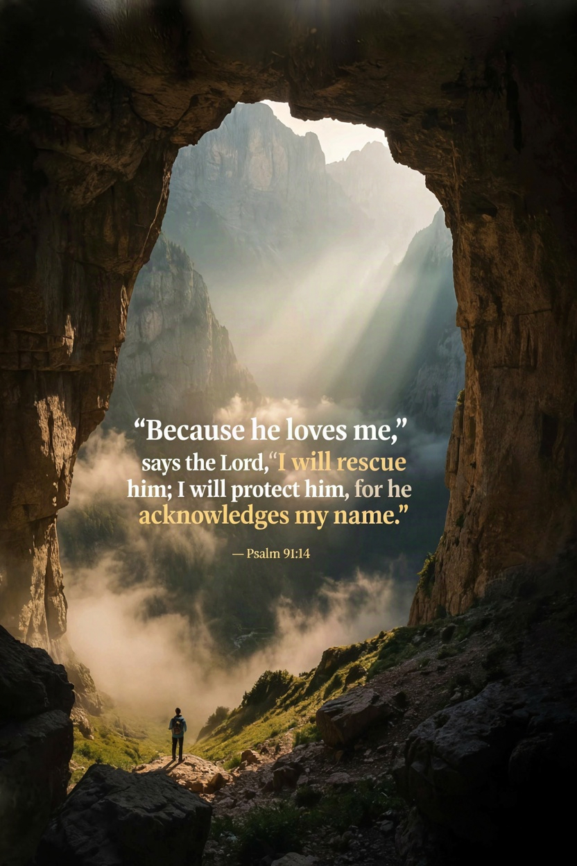 "Because he loves me," says the Lord, "I will resc…