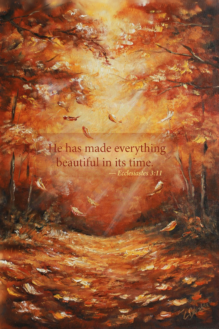 "He has made everything beautiful in its time." — …