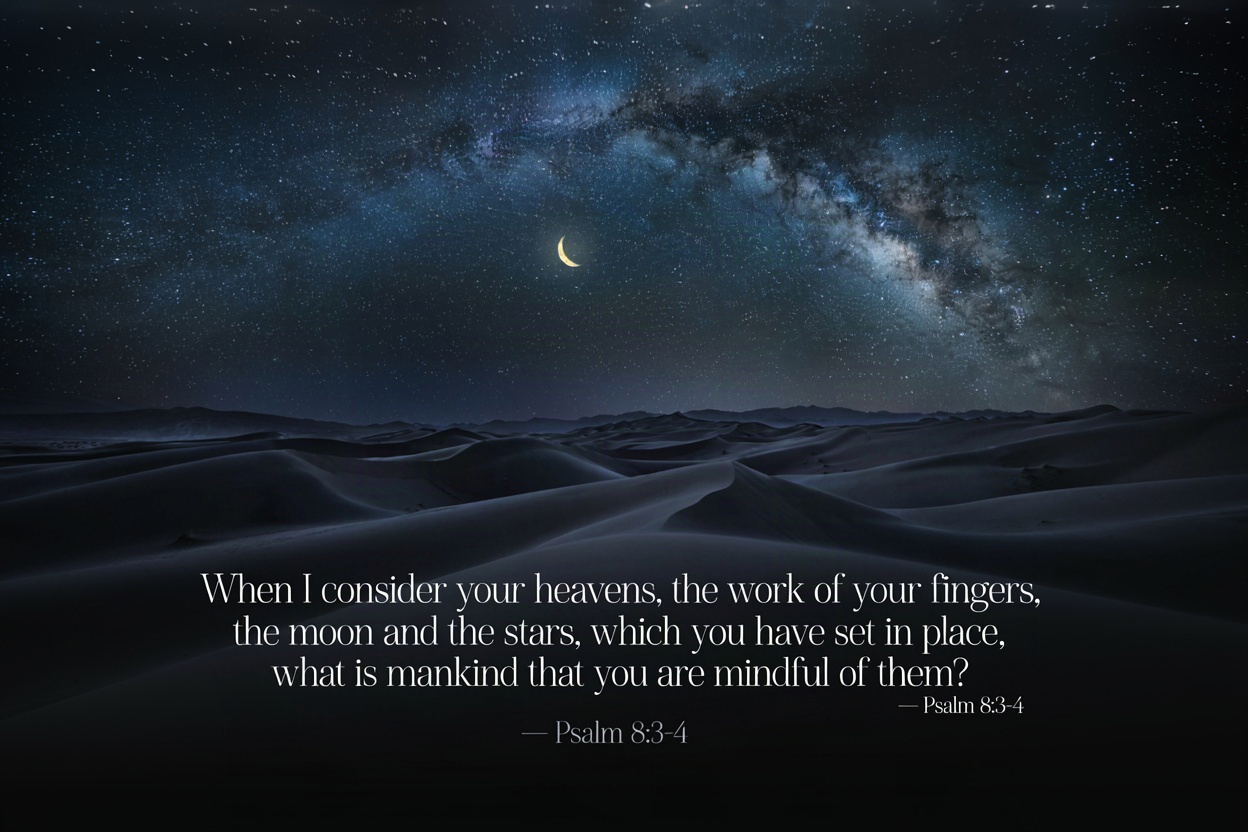 "When I consider your heavens, the work of your fi…