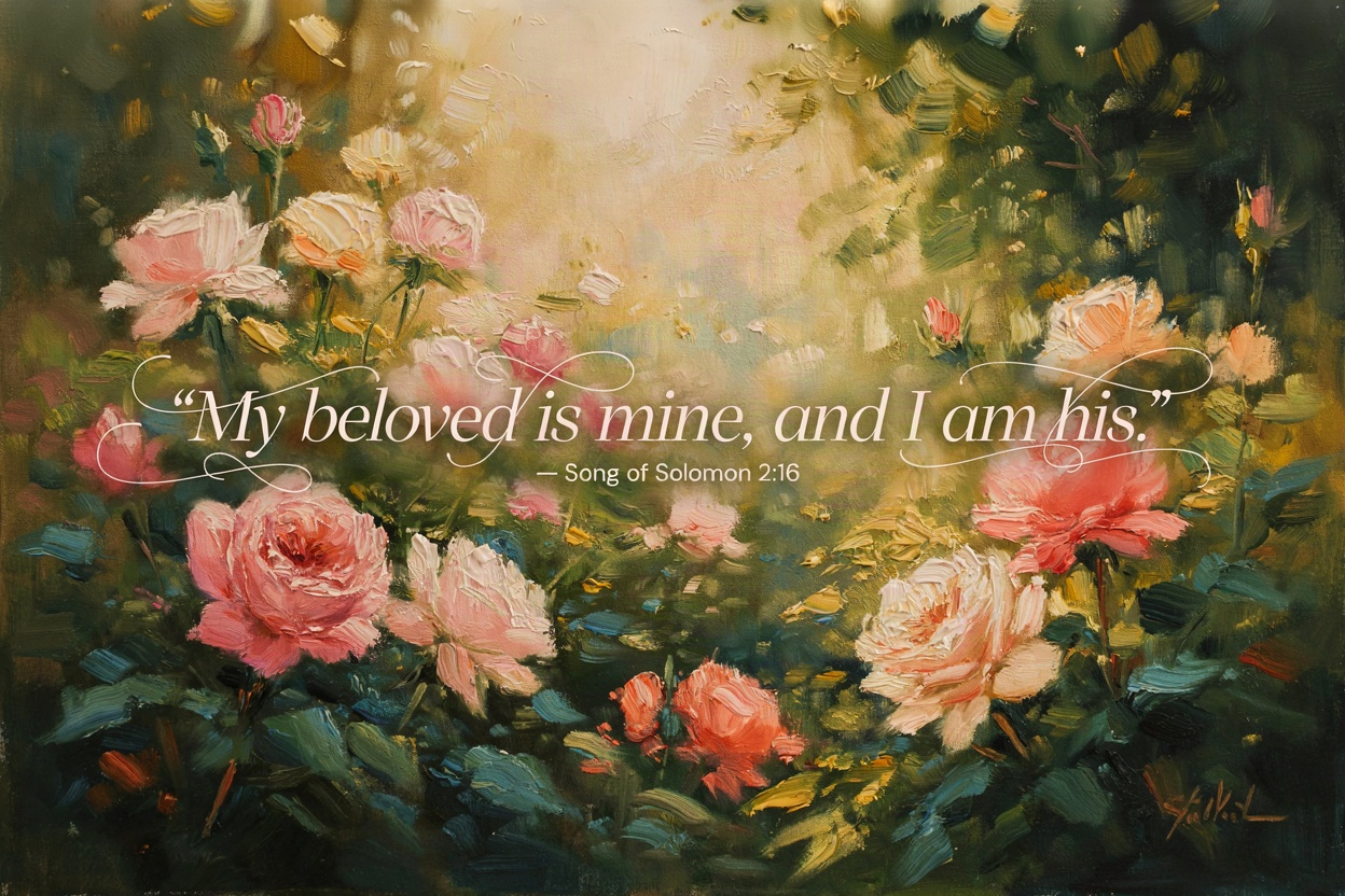 "My beloved is mine, and I am his." — Song of Solo…