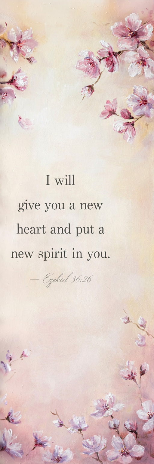 "I will give you a new heart and put a new spirit …