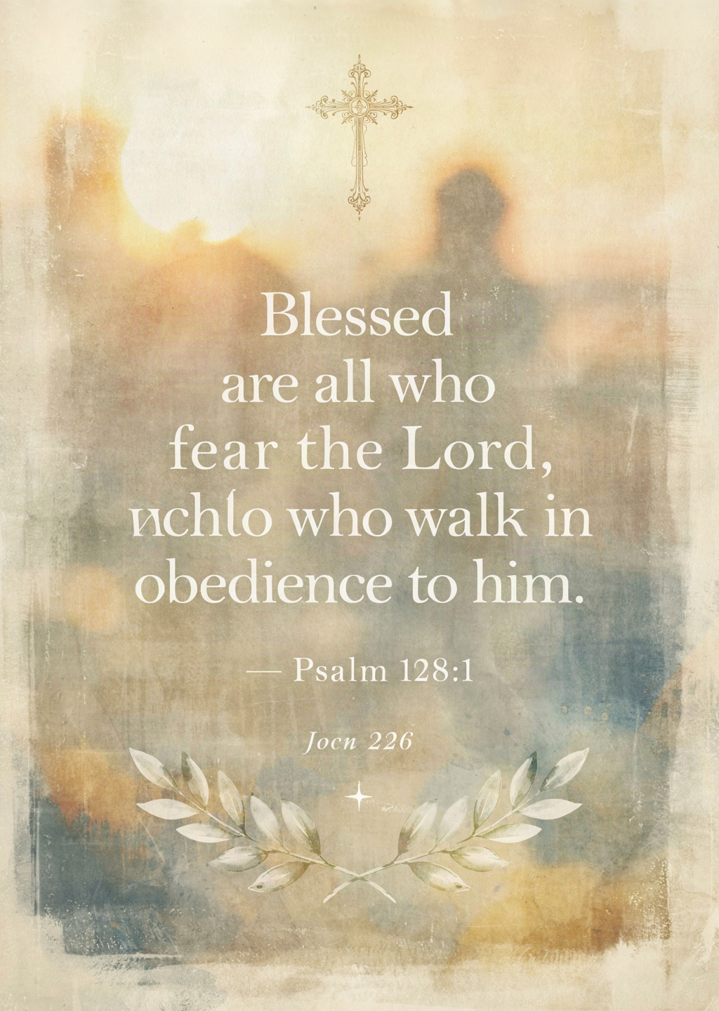 "Blessed are all who fear the Lord, who walk in ob…